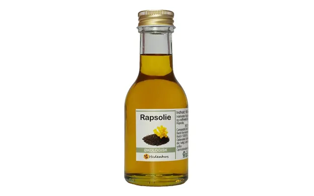 Økologisk Koldpresset Rapsolie 250 Ml - Til Hudpleje, Hår Og Negle, Rig På Vitamin E Og K, Uraffineret