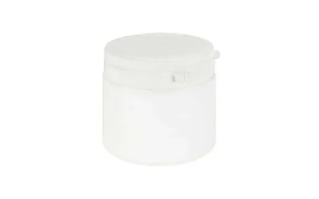 Plast Bøtte 500 Ml Hvid Med Låg Og Originalitetsring - Hdpe Plast, Diameter 100 Mm, Højde 94 Mm