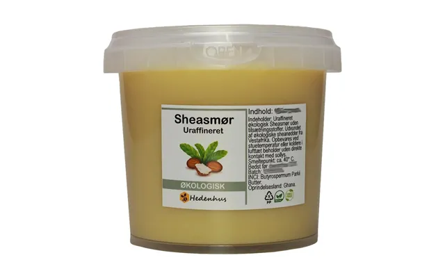 Sheasmør Økologisk Uraffineret 2,5 Kg - Koldpresset, Naturlig, Vitaminrig