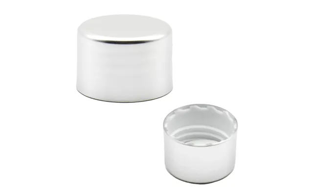 Skruelåg 24 410 Pp Plast Sølv - 26,5 Mm Diameter, 17,5 Mm Højde, 2,5 G