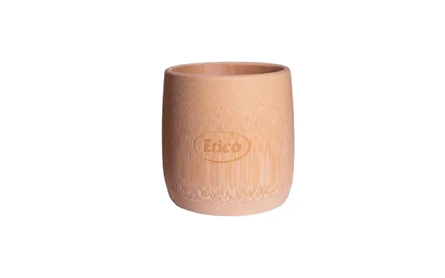 Tandbørsteholder Og Kop 8x7 Cm Bambus Natur - Biologisk Nedbrydelig, Vegansk, Miljøvenlig