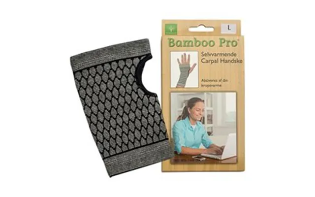 Bamboo Carpal Handske - Str. L