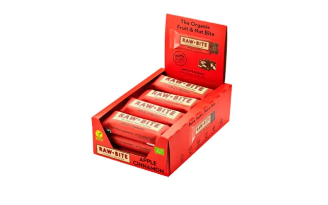 Rawbite Apple Cinnamon Ø 50g. Køb 12 Stk. 10%