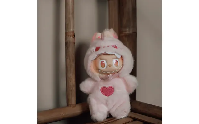 Labubu Outfit Blødt Dino-kostume