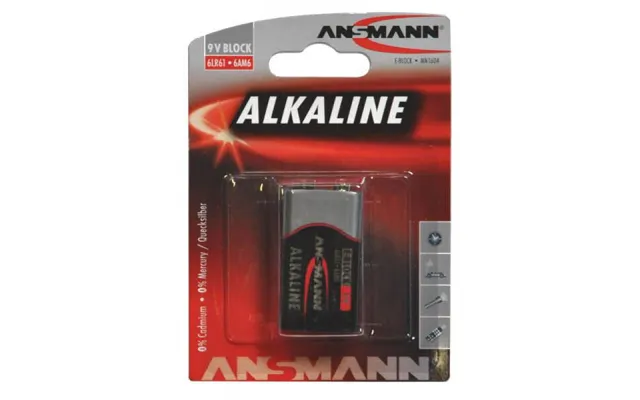 Ansmann Alkaline E-block 9v Batteri Mn1604