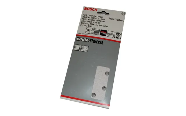 Bosch Slibeark 115x230 Korn 100 10 Ark White Paint
