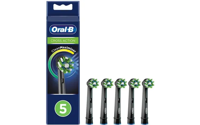 Braun Oral-b Cross Action Cleanmaximiser Replacement Brush Head Xl Pack 5 Stk Sort