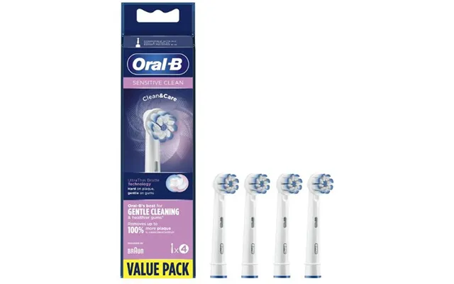Braun Oral-b Sensitive Clean Brusheads Clean & Care Ultrathin Bristle Technology 4 Stk