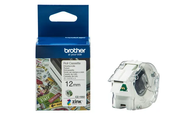 Brother Cz-1002 Tape Endeløs Bane I Fuld Farve 12 Mm 5 Meter