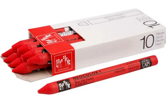 Caran D'ache Genéve Neocolor 1 Scarlet 10 Stk.