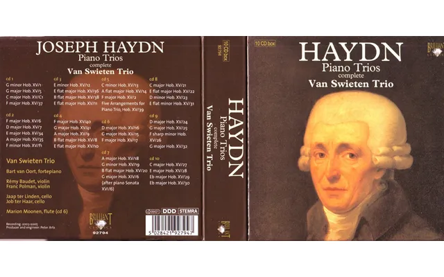Cdbox Haydn - Piano Trios Complete Van Swieten Trio 10 Cd'er