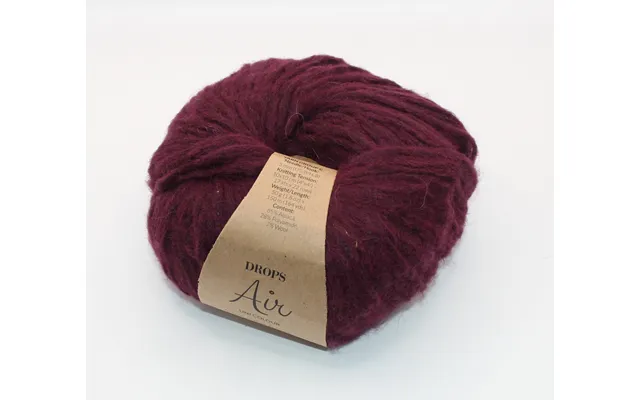 Drops Air Uni Colour - Vinrød Farve 59