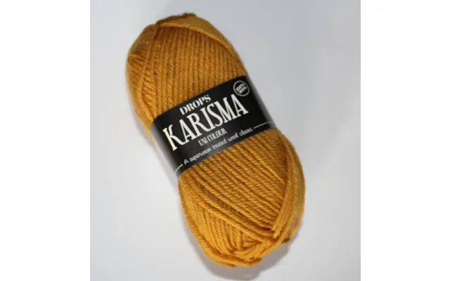 Drops Karisma Unicolor - Sennepsgul Color 52, 50 Gram