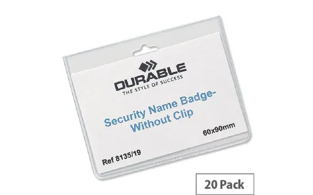 Durable Name Badges 60x90mm 20 Stk.8135-19