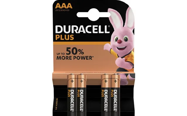 Duracell Plus Batteri Aaa Lr03 Mn2400 4 Pack
