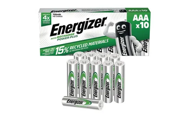 Energiser Batteri Accu Recharge Power Plus Aaa 700mah 10 Stk