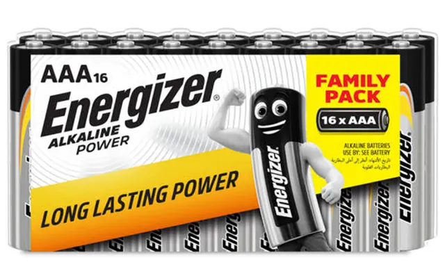 Energizer Batteri Alkaline Power Aaa Lr03 Family Pack 16 Stk