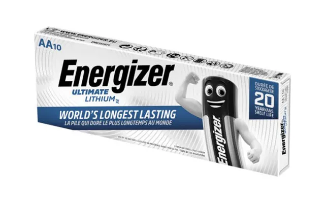 Energizer Batteri Ultimate Lithium World's Longest Lasting Aa 1,5v 10 Stk