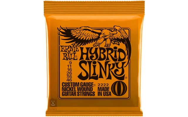 Ernie Ball Hybrid 2222 Slinky Custom Gauge Nickel Wound Guitar Strings