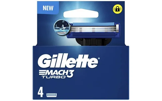 Gillette Mach 3 Turbo Barberblade 4 Stk