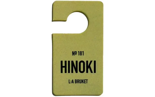 L A Bruket Fragrance Tag No. 181 Hinoki