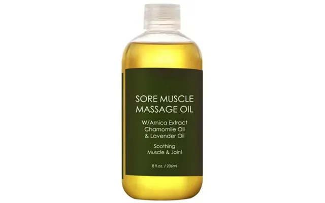 Majestic Pure Sore Muscle Massage Oil With Arnica Extract Chamomile Oil & Lavender Oil 236ml Bøtte Bulet