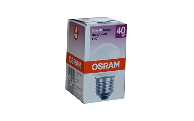 Osram Classic Krone Mat Stor Sokkel E27 40w