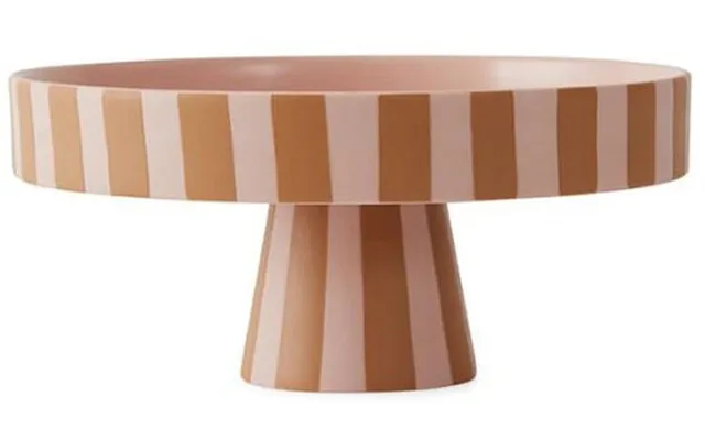 Oyoy Living Design Toppu Tray Ø20 X H9 Cm 100% Stoneware Rose Caramel