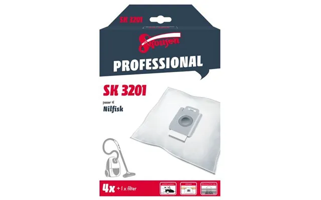 Skousen Professional Nilfisk Støvsugerposer Sk3201 4 Stk Filter