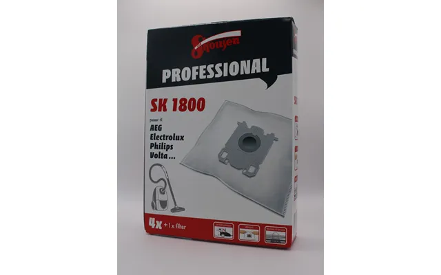 Skousen Professional Støvsugerposer Sk1800 4 Stk Filter