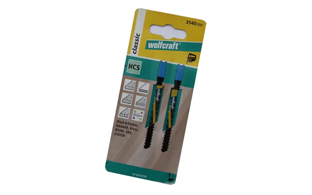 Stiksavsklinger 2 X Hcs 60mm Wolfcraft 3540000