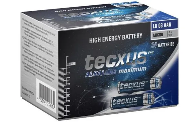 Tecxus Alkaline Maximum High Energy Battery Lr03 Aaa Micro 1