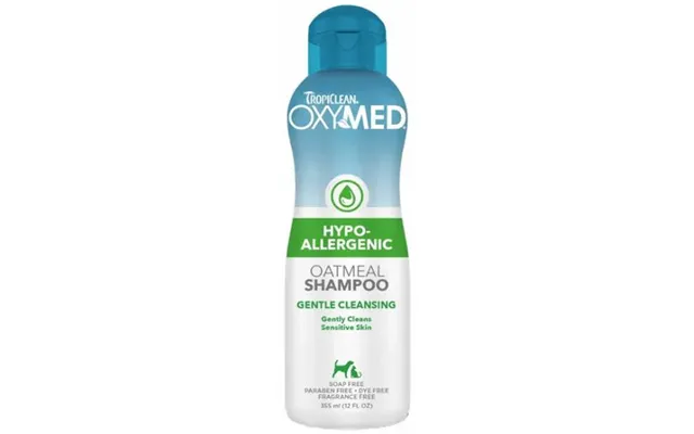 Tropiclean Oxymed Hypo-allergenic Oatmeal Shampoo Til Hunde Og Katte 354ml