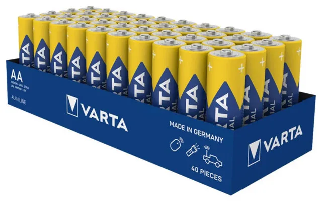 Varta Batteri Mignon 4006 Stilo Alkaline Aa Lr6 Mn1500 1,5v 40 Stk