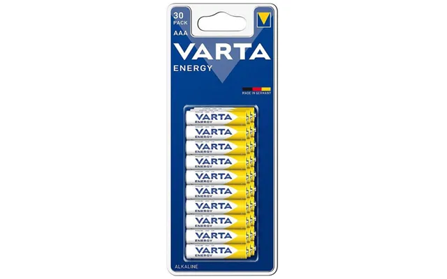 Varta Energy Alkaline Batteri Aaa Micro Lr03 Mn2400 1.5v 30 Stk