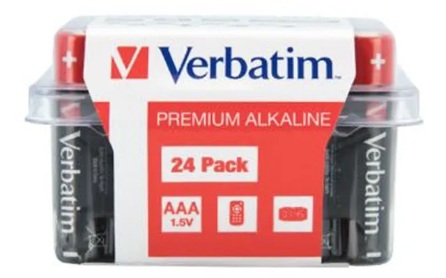 Verbatim Batteri Piles Alcalines Premium Aaa Lr03 1.5v 24 Stk
