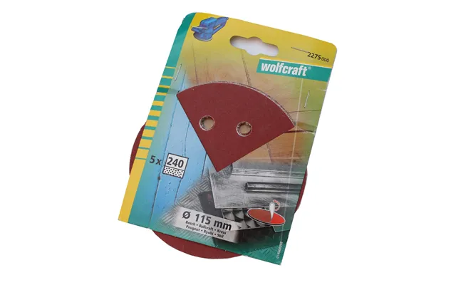 Wolfcraft Ø115 Excenterslibepapir 5 Stk Korn 240 Model 2275000