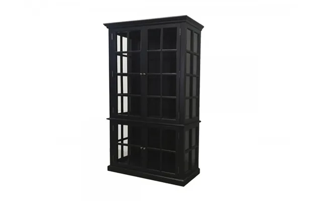 Chic Antique Marseille Vitrineskabe M 4 Låger Sort - 196