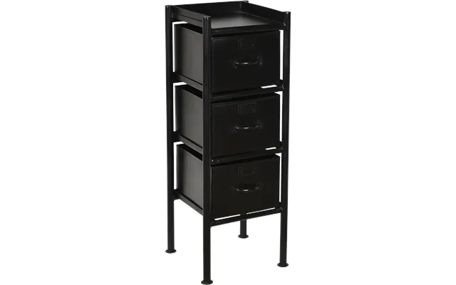 Trademark Living Saga Kommode 3 Skuffer Sort - 86 product image