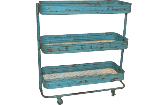 Trademark Living Vega Rullebord Antikblå Patina - 75