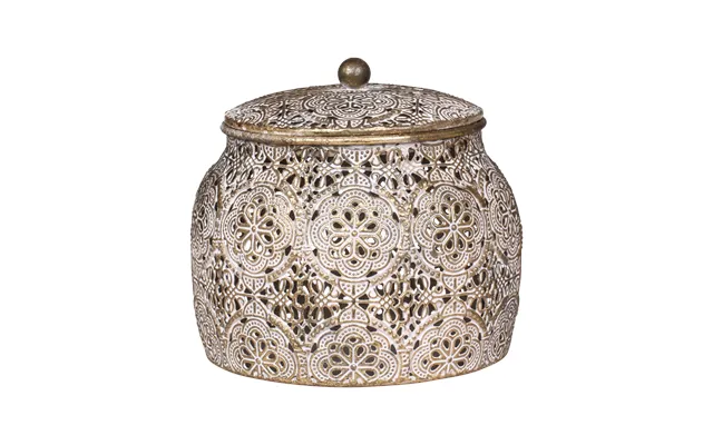 Chic Antique Metalsæske M. Låg