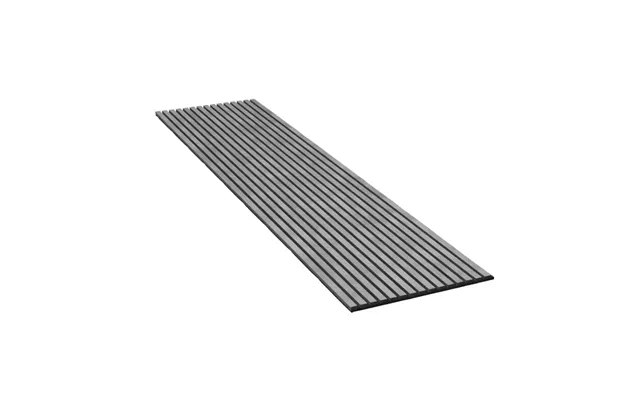 Acupanel Laminat 3000x600 Beton Grå Sort Mdf - Sort Filt