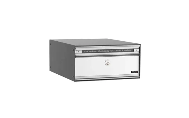 Allux Pc1 - Uden Lås 1 Modul Alu. Grå M. Alulåge Systempostkasse