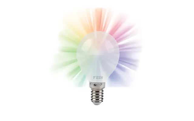 Fesh Smart Home Led Kronepære - Multicolor E14 5w Ø 45