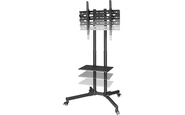 Hama Tv-stand Trolley Up To 75'' - Sort Tv-stander På Hjul