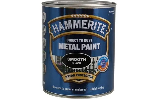 Hammerite Glat-effekt Sort - 350201070