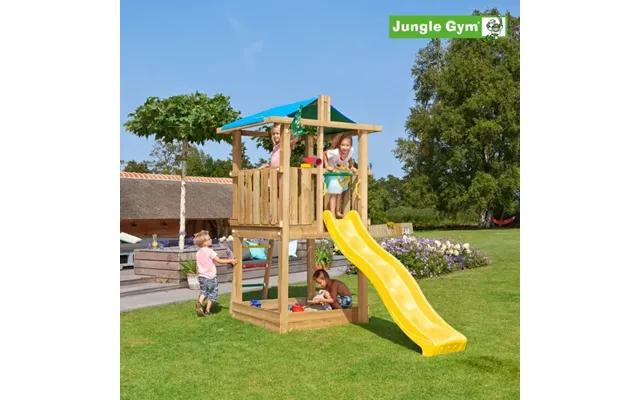 Jungle Gym Hut Legetårn Komplet Inkl. Rutschebane - 804-282n