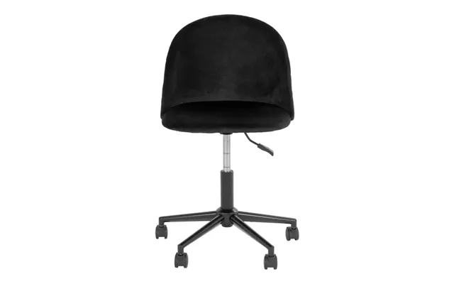 Kontorstol I Sort Velour Med Black Ben Hn1207 - 1201090