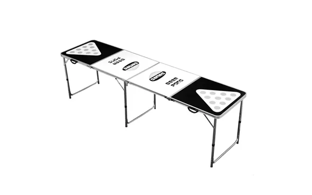 Nordic Games Beer Pong Table Inkl. 24 Krus & 24 Bolde 240x60 Cm - 809-036