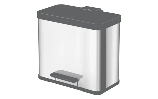 Pedelspand Öko Trio Plus 3 Spande Á 9 Liter - Rustfri Stål